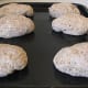Space rolls on baking tray