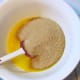Combine butter & sugars. Stir.