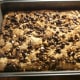 Toffee bars fresh out of the oven.