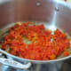 Saute red and green bell peppers. Add spices during last 5 minutes of cooking.