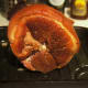 Boiled gammon with the layer of skin