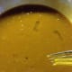 Combined honey, eggs and pumpkin puree.