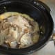 Chicken just starting to cook