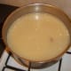 Navy bean and ham soup ready to serve
