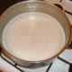 Blended ham stock and navy beans