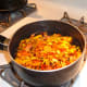 Bring water & flowers to a boil, take off heat, cover and let steep for 10 minutes.