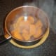 Sweet potatoes are allowed to steam and dry