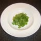 Watercress is plated first