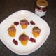 Chutney is spooned around pigeon breasts and sweet potato