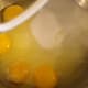 Beat sugar, eggs, butter and vanilla.