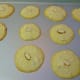 Baked cookies fresh out of the oven.