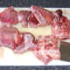 Rabbit chopped in to portions