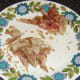 Rabbit saddle meat picked from the bones with bacon