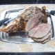 Carving a leg of lamb