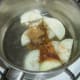 Onion is sauteed with spices