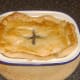 Mince, tattie and neep pie is rested