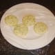 Potato cakes lift easily from the dish when using clingfilm