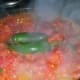 A rolling and steaming boil. It is ready to simmer now.