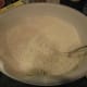 Combine dry ingredients, shortening, yeast, and buttermilk.