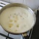 Deep frying chicken fritters
