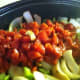 Add the diced tomatoes, Worcestershire sauce, and water.