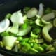 Add the vegetables to the pan.