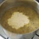 Cream is added to the clapshot soup