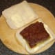 Lorne sausage is laid on tattie scone