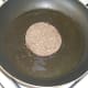 Pan frying a slice of haggis