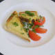 Tucking in to a haggis and cheeddar cheese toastie