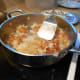 Carefully place your spatula under hash browns.