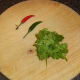 Chilli peppers and coriander leaf/cilantro