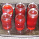 Rowan jelly mix is poured in to hot, sterilised jars