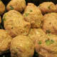 Formed meatballs are ready to drop into warmed pot of vegetable juice.