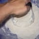 Using a pastry cutter or a fork, cut the butter into the dry ingredients.