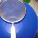 Flour sifter over the bowl. All of the dry ingredients will be sifted together.