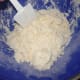 Gently stir just until the dough is combined. Do not over mix it!