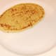 First mini naan bread is plated