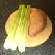 Celery and sweet potato for soup