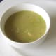 Celery, turkey and cannellini bean soup is plated