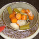 Straining turkey stock