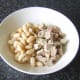 Cannellini beans and diced turkey thigh