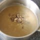 Chestnuts and turkey are added to soup