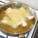 Deep frying plaice fillets in batter