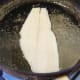 Frying a plaice fillet