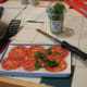 Slice and drain the tomato slices