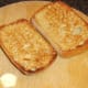 Garlic is rubbed on toasted ciabatta when making bruschetta