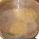 Tagliatelle pasta is added to salted boiling water