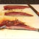 Side fillets are removed from sardine