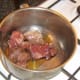 Browning venison meat